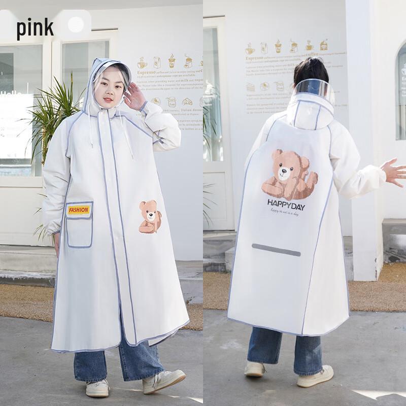 Kids One-Piece Raincoat with Backpack Slot 3XL