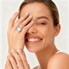 JEWELRYWE Ring Watch Fashionable Men Women Accessories Ring Watch Number Dial Easy to Read Gift Silver