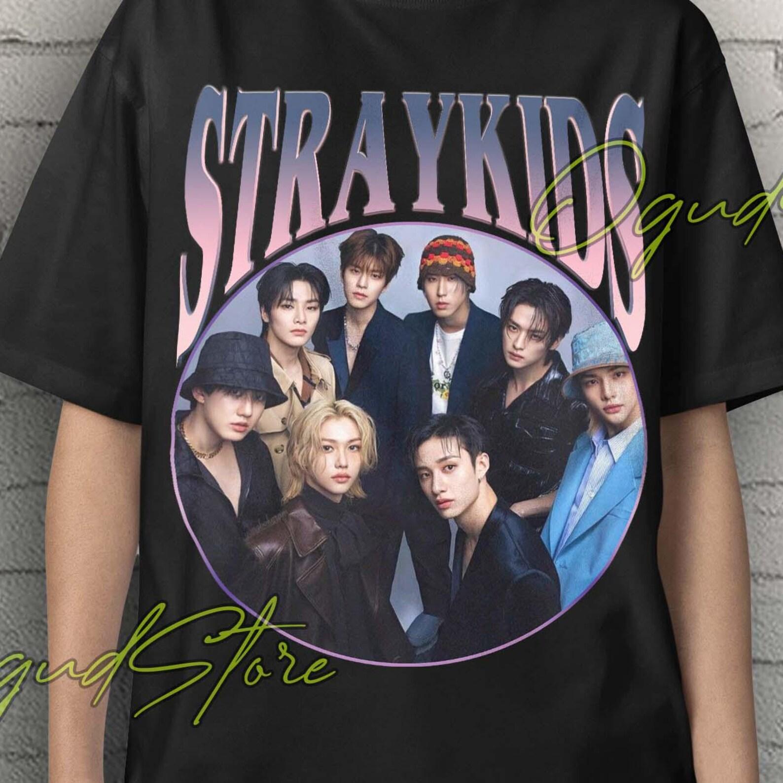 Stray Kids T-Shirt: Kpop Idol Group Merch M