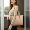 Geantă Tote la Modă și Minimalistă, Geantă de Umăr de Mare Capacitate, Geantă Tote Retro, Geantă de Mână pentru Femei, Geantă de Umăr Casual pentru Cumpărături