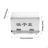 Chopstick Dispenser Container Space Saving Organizer Stainless Steel Pen for Dining Room