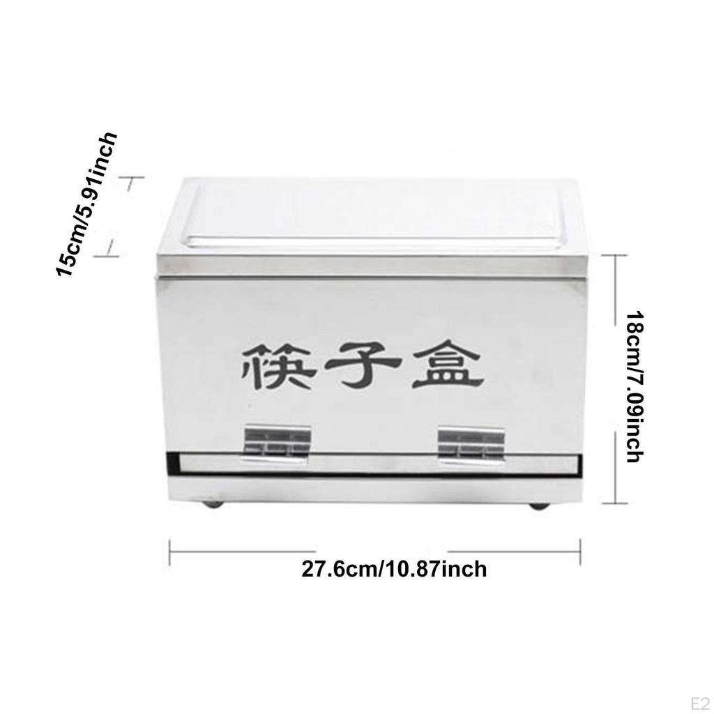 Chopstick Dispenser Container Space Saving Organizer Stainless Steel Pen for Dining Room