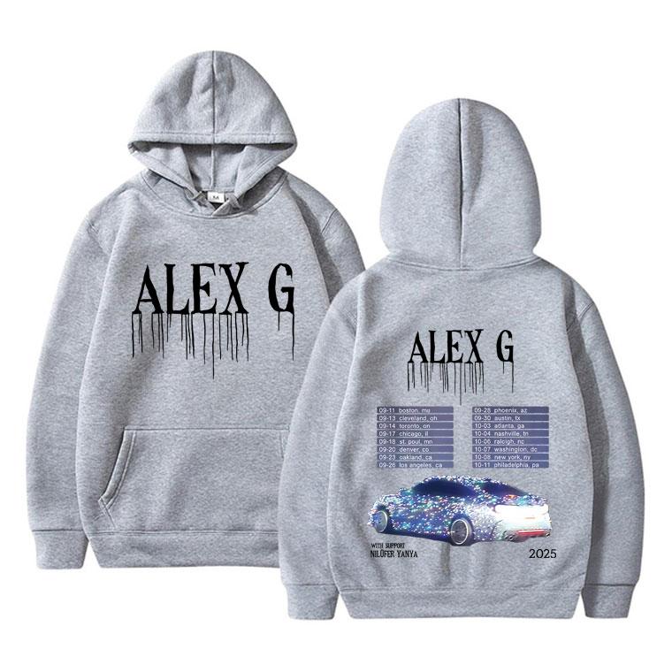 Alex G Tour 2025 Hoodie Men Women Clothing Casual Sweatshirt Men's Oversized Hooded Tracksuit Male Fashion Fleece Cotton Hoodies
