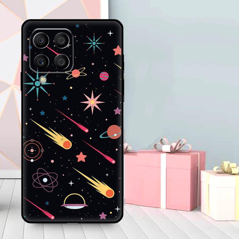 

Черный Луна Звезды Космос Астронавт Чехол Для Samsung Galaxy M56 M52 M32 M53 M16 M11 M21 M31 M35 M12 M13 M14 M15 M36 M55 M34 M54 Samsung M53