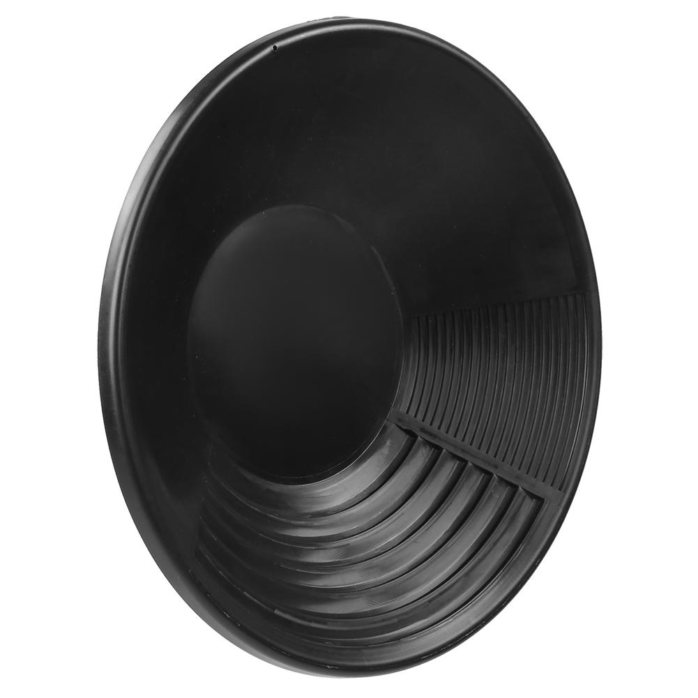 Multifuction Black Plastic Gold Mining Pan Rushing Sifting Classifying Gold Tool