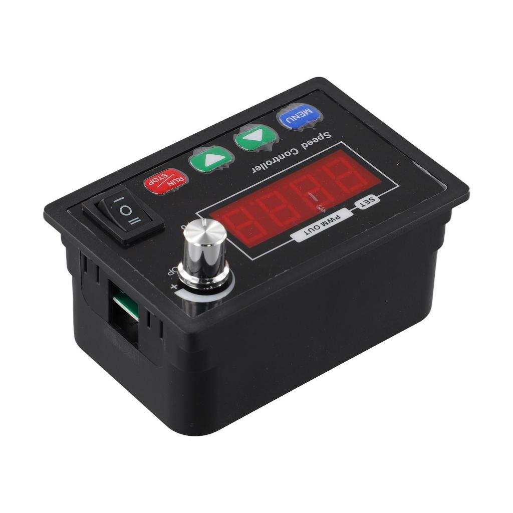 Adjustable DC Motor Speed Controller with Forward Reverse Function for 10 55V Applications Integrated Display and Control Knob