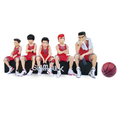 [KRGNPLE] Sakuragi Hanamichi, Rukawa Kaede, Miyagi Ryota, Mitsui Hisashi, Akagi Takenori, Slam Dunk Figuren, Autozubehör (Design: Trompetenparkplatz