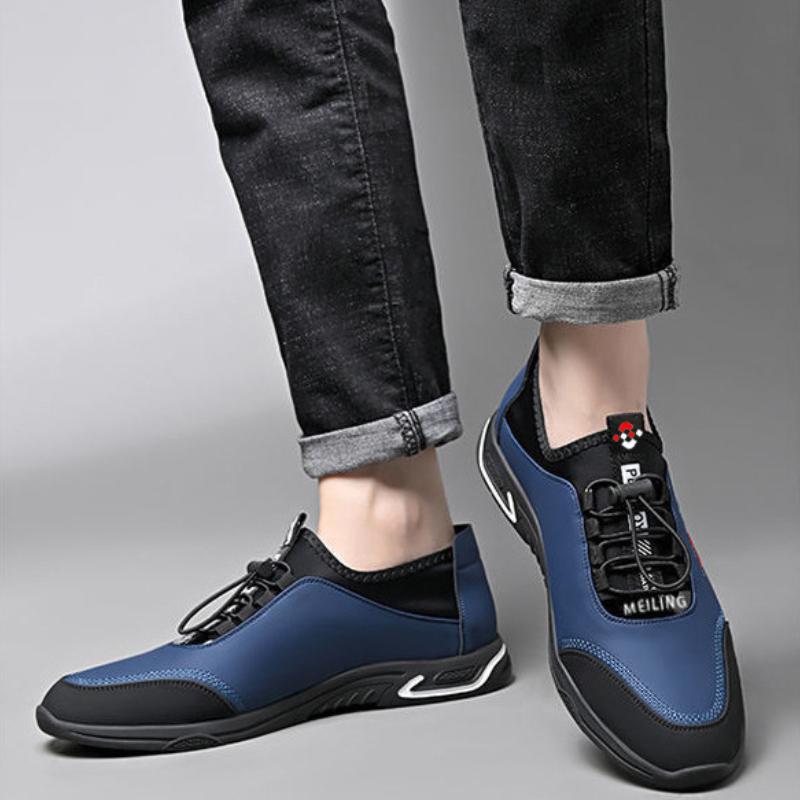 Fashion Men' Casual Canvas Shoes Summer Leather Shoe Breathable Shallow Lace-up Shoes for Men Outdoor Driving Shoes Original Men Loafers