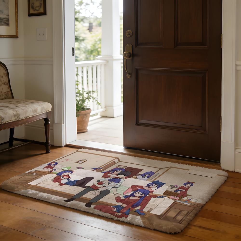 

Floor Mat Soft Flannel Rug Non Slip Absorbent Mat for Bathroom Bedroom Home Decor F Fourth Wing Book Series 50x80cm