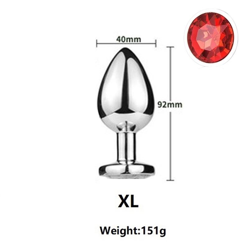 Super Mini malý střední velký set stahovací kroužek Křišťálové kovové anální korálky anální kolík Šperky bondage lock párová herní vložka