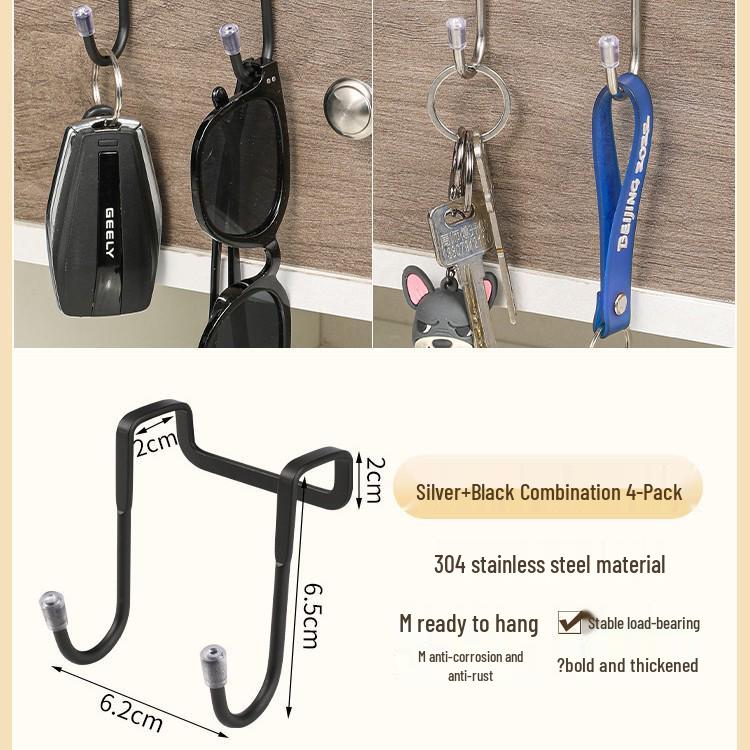 304 Stainless Steel S-Hook for Kitchen, Wardrobe, or Shoe Cabinet