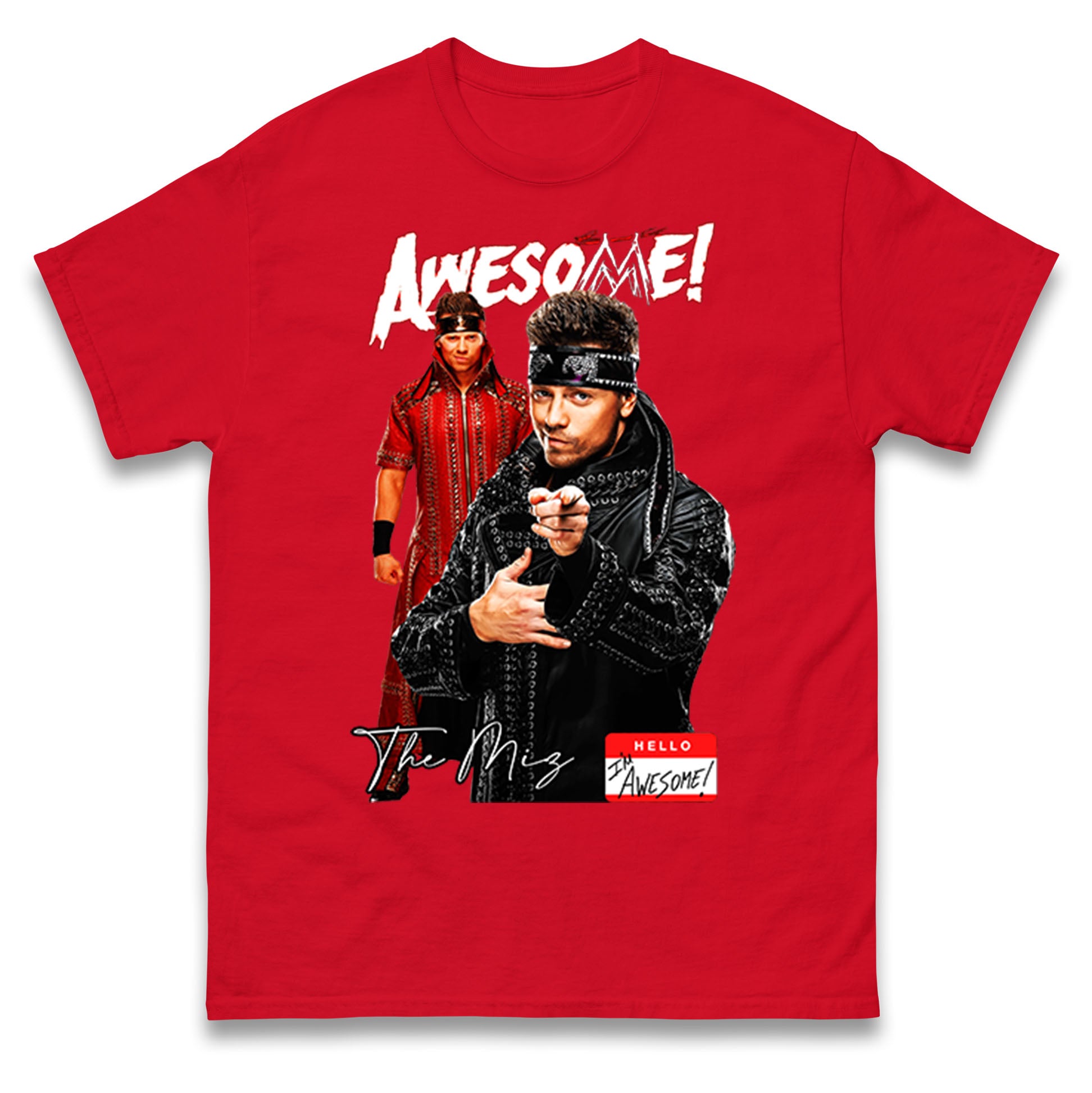 The Miz Hello I m Awesome! Mens T Shirt Womens Tops Tees 3XL