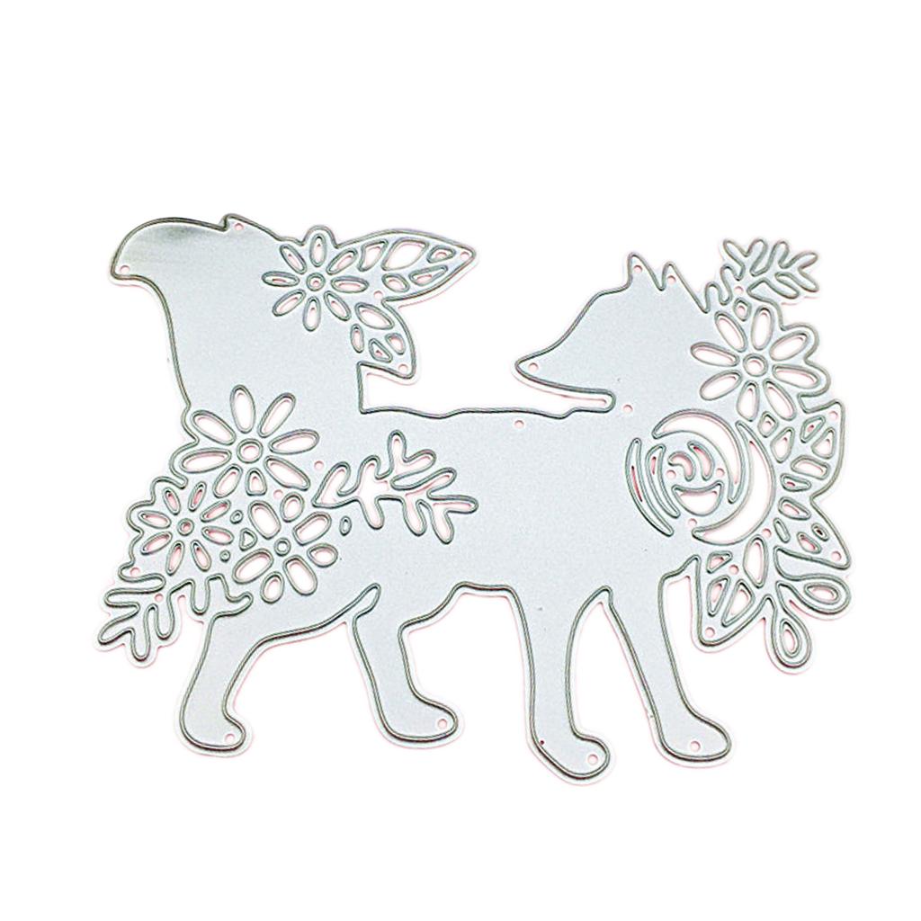 Flower Foxes Metal Cutting Dies DIY Stamp Embossing Scrapbooking Decoration