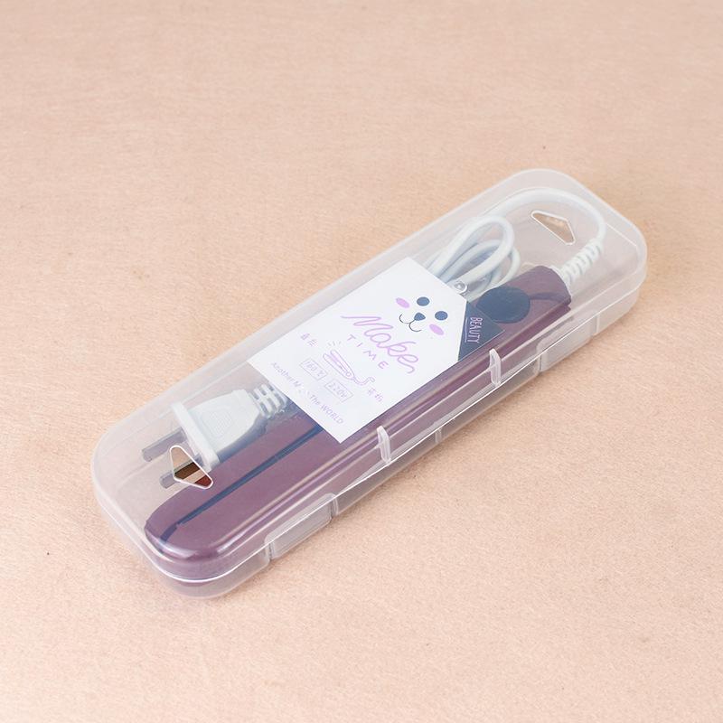 US Plug Mini Electric Splint Flat Iron Ceramic Hair Curler Hair Perming Styling Appliance Crimper