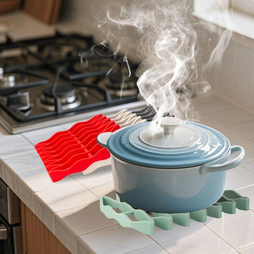 Silicone Table Placemat Foldable Plate Coaster Multifunctional Pot Pan Mat