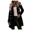 Woman Artificial Wool Elegant Blend Coat Slim Female Long Coat Outerwear Jacket