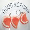 Creative Simulation Upper Jaw Resin Tooth Key Chain Denture Key Chain Teeth Keyring Teeth Pendant