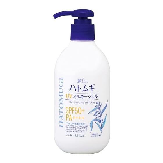 Reihaku Hatomugi UV Milky G SPF50+ с дозатором 250 мл