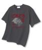 TI.GLAKE Sleepy Cat Oversized Short Sleeve T-Shirt Dark Gray