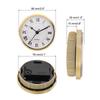 Uxcell Quartz Clock Insert  Round Quartz Movement Miniature Clock Fit 78mm/61mmDiameter Hole for Replacement Home 1/2 Pcs