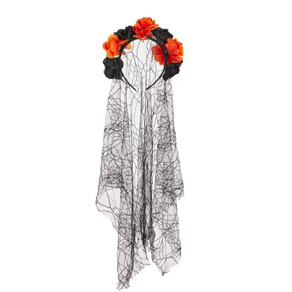 Halloween Costume Halloween Veil Headband Gothic Witch Hair Hoop Hair Accessories