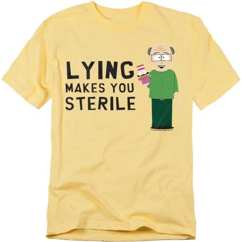 South Park Unisex Adult Lying Makes You Sterile T-Shirt