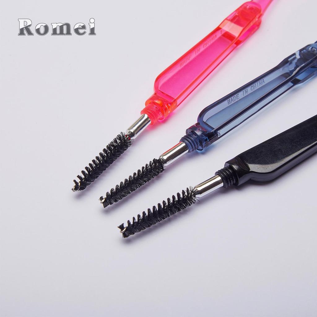 Dual-Use Stainless Steel Eyelash & Eyebrow Brush Comb for Makeup & Extensions