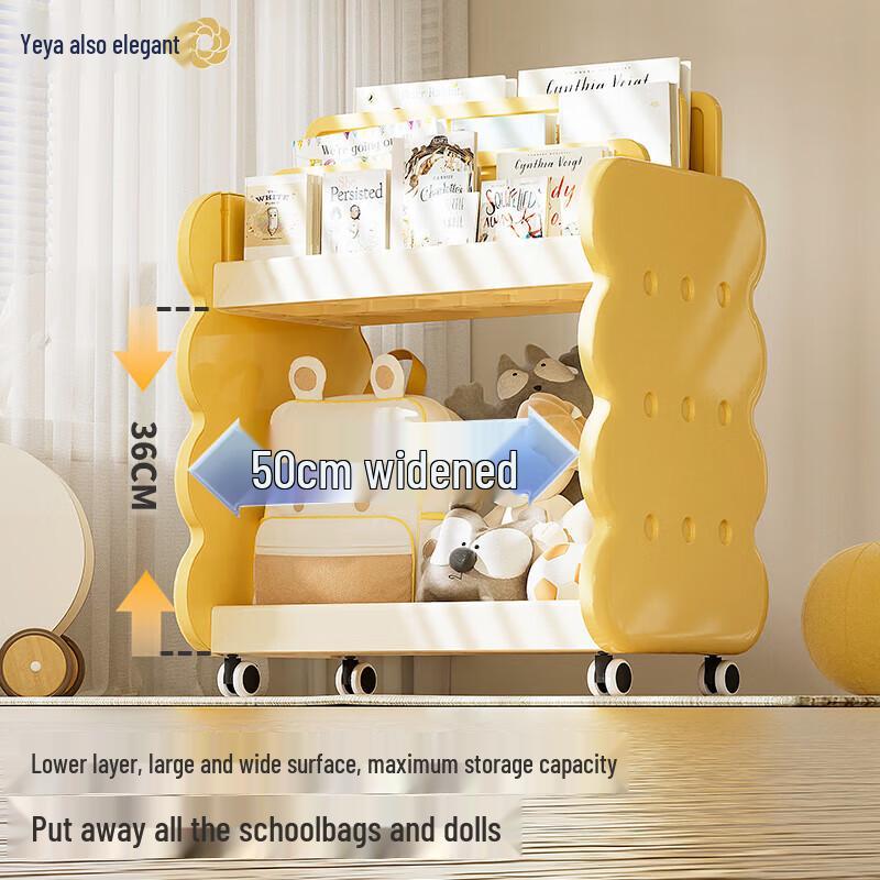 Yeya Kids Mobile Bookshelf & Toy Storage