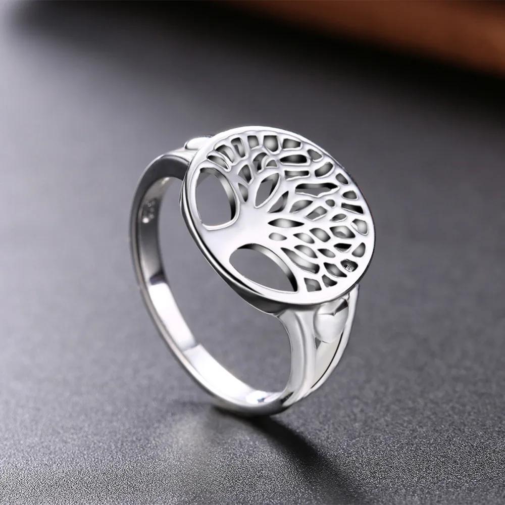 Price women Copper Ring tree hollow charms wedding jewelry girl gift high quality fashion classic