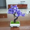 "Small Artificial Flower Bonsai Office & Home Decor Set"