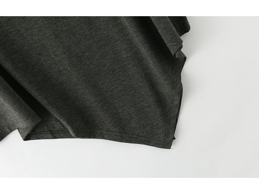 Dámské Modalové Tričko Plus Size s Netopýřími Rukávy - Volné, Kulatý Výstřih, Střední Délka, Letní Top s Krátkým Rukávem