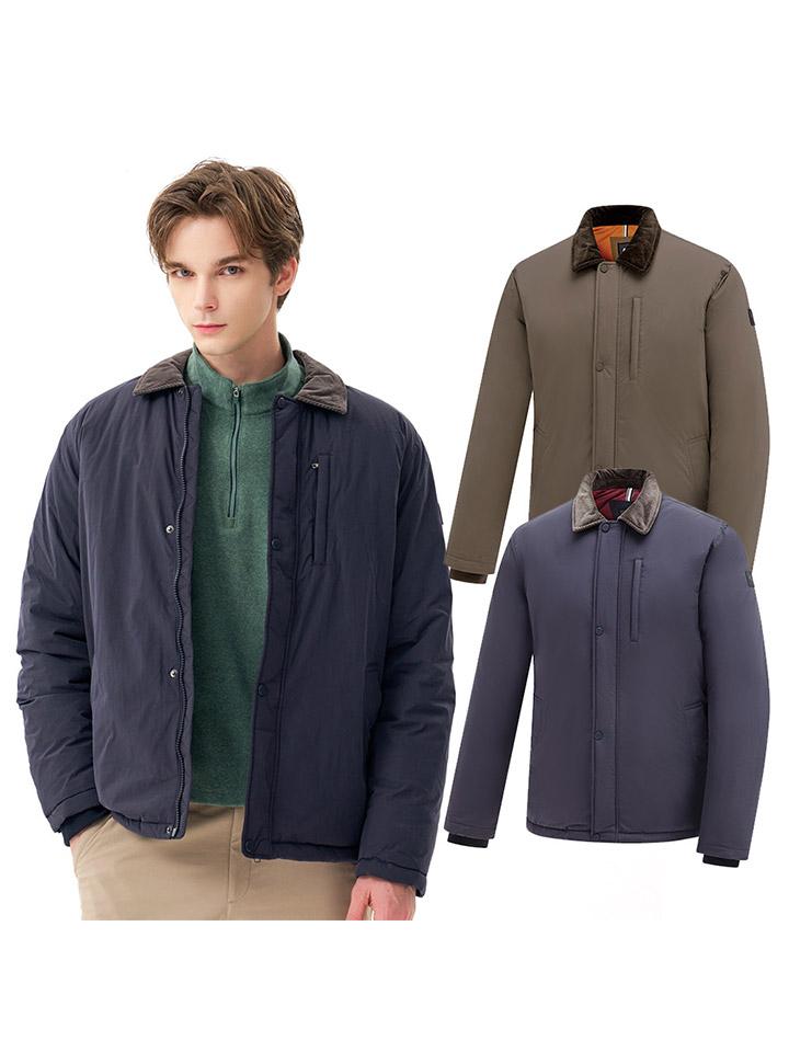 Kolping Men'S Corduroy Collar Neck Wellon Winter Padded Jumper 2184Ok541M