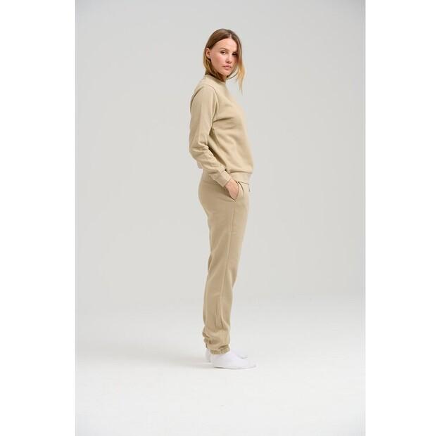 Свитер TeeShoppen Базовый свитер с круглым вырезом – темный бежевый