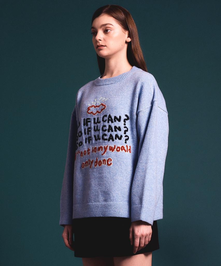 Soipeuyukaen Soft Blend Touch Lettering Knit