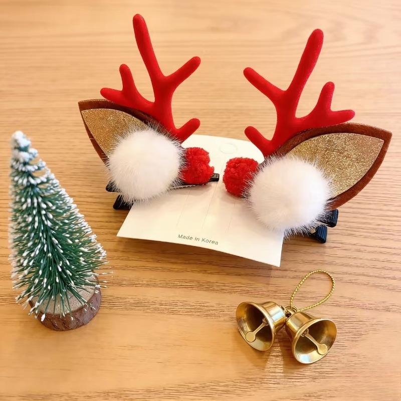 Festliche Rentiergeweih-Haarspangen - Verwandlungsfähiges Stirnband für Kinder & Erwachsene, Niedliches Weihnachts-Haaraccessoire & Foto-Requisite
