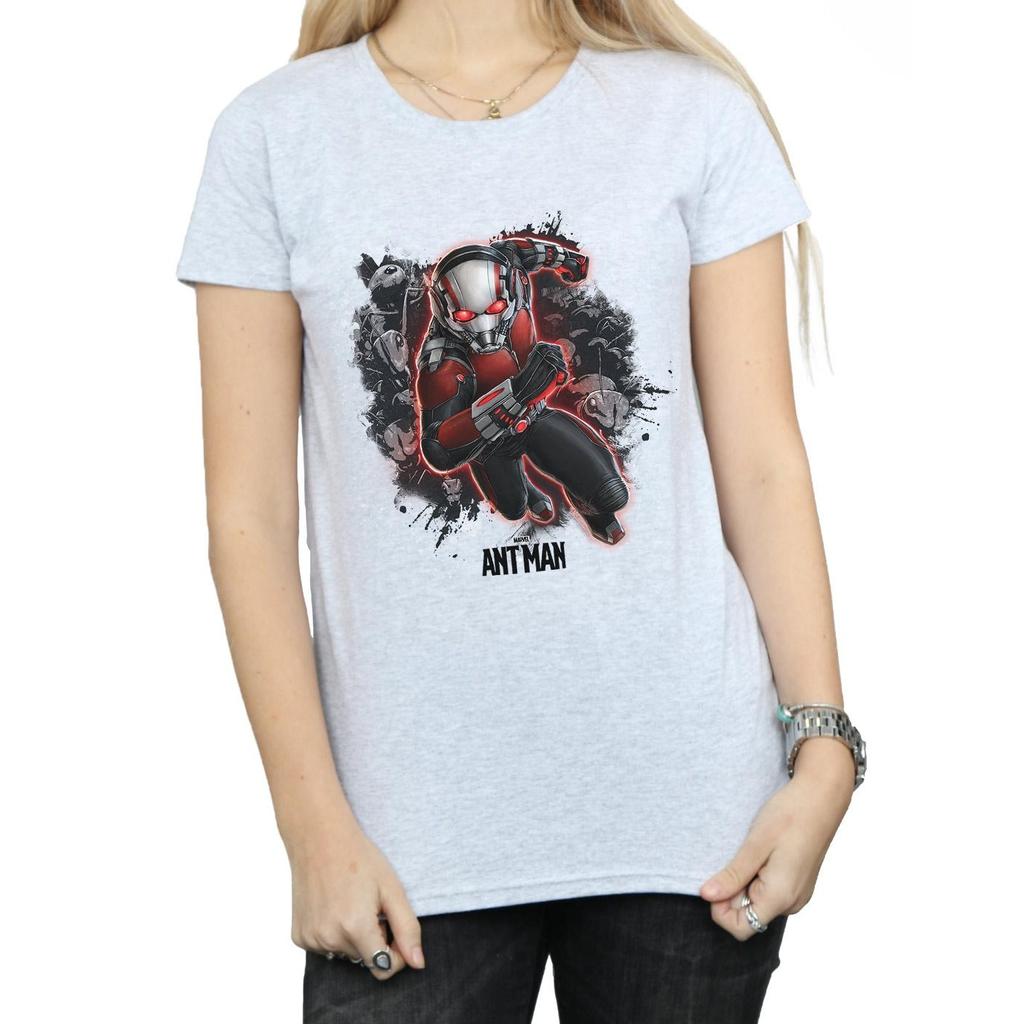 Marvel Womens/Ladies Ant-Man Ants Running Cotton T-Shirt