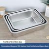201 Stainless Steel Rectangular Serving Tray