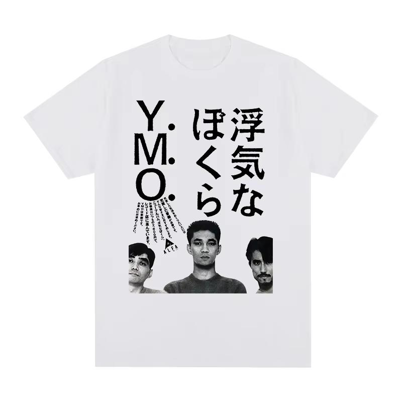 YMO Yellow Magic Orchestra Винтажная футболка Харуоми Хосоно Рюити Сакамото Мода Хлопок Мужская футболка Новая Футболка Женские Топы S разноцветный