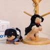 Dachshund Dog Plush Keyring With Pp Cotton Filling For Bag Accessories And Gifts
