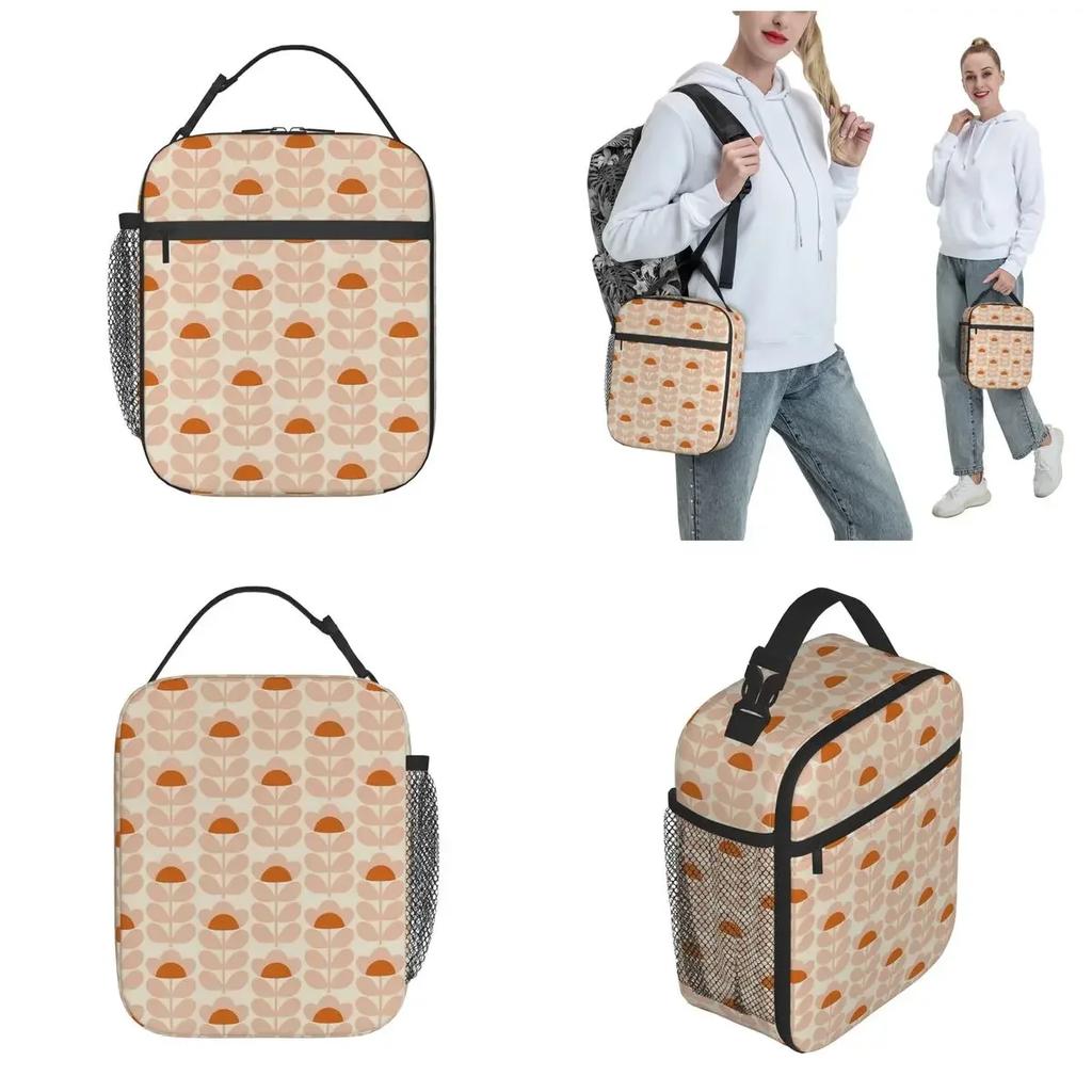Orla Kiely Insulated Lunch Bags Portable Colorful Leaf Food Box Multifunction Thermal Cooler Lunch Box Travel