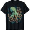 Schönes Tintenfisch Meeresbewohner Liebhaber Künstlerisches Grafik T-Shirt