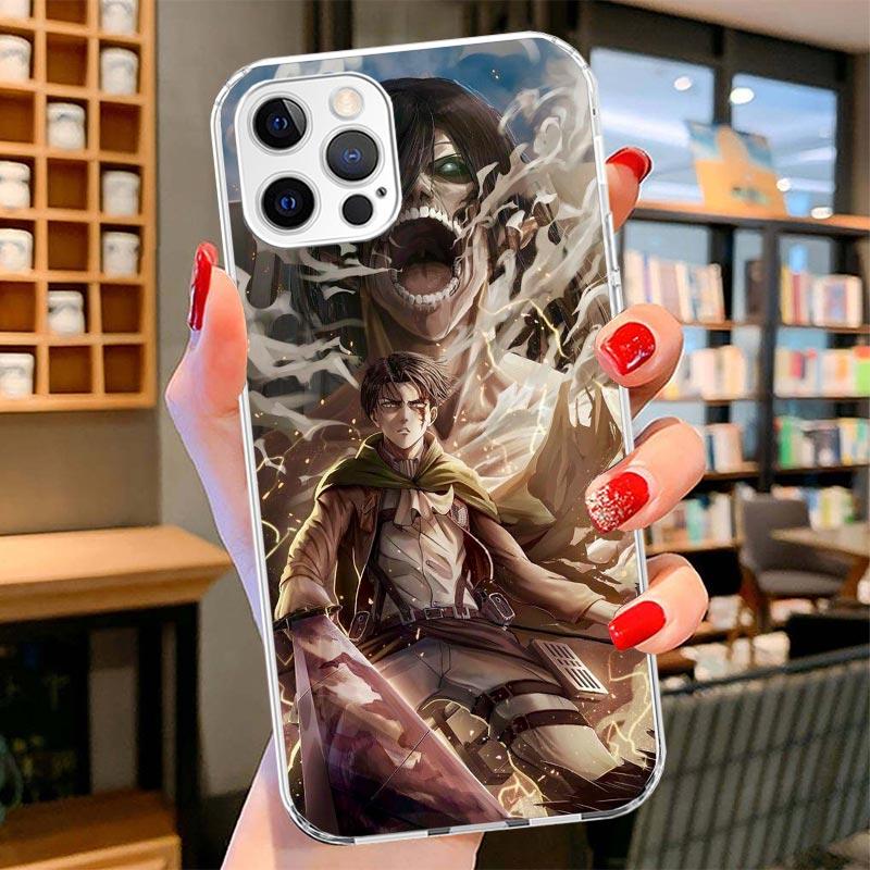 A-Attack on T-Titan Levi Cover Phone Case For iPhone 16 17 Air 15 14 Pro Max 16E Phone Case 13 Mini 12 11 7 SE 8 Print Pattern F