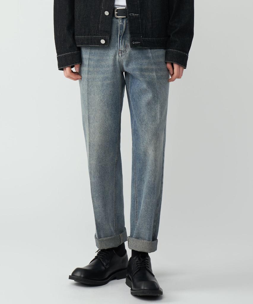 UNTAPPED STUDIO Washed Tapered Fit Denim Pants 3 Colors