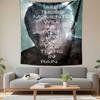 Blade Runner Tears in Rain Tapestry Wall Hanging, Iconic Movie Quote Poster Art, Retro Wall Decor for Bedroom Living Room Dorm
