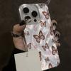Pink Butterfly And Floral Pattern Phone Case For iPhone 11 12 13 14 15 16 17 Pro Max Pro Air X XR XS TPU Silicone Bumper Cover