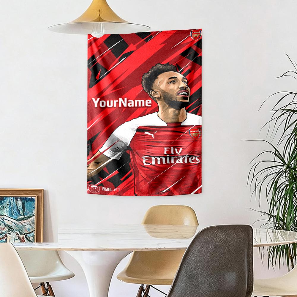 Arsenal Custom Your Name Wall Decor Tapestry Art For Pet Memorial Birthdaywedding Party Backdrop Family Gift