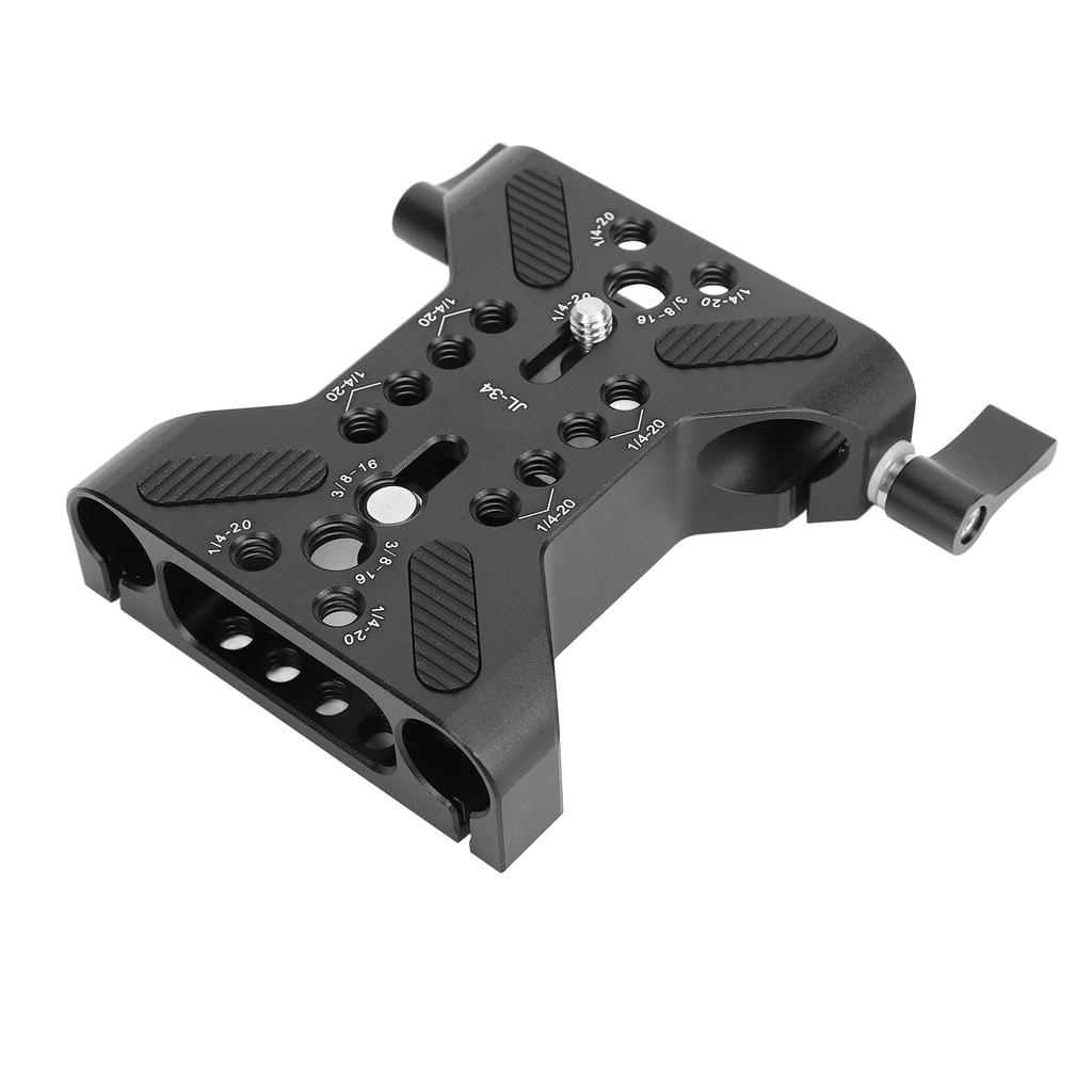 15mm Rail Camera Base Plate Professional Double Hole Pipe Quick Release Plate Camera Mounting Baseplate for Photography