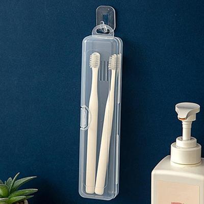 Portable Toothbrush Box Plastic Travel Toothbrush Case Transparent Toothbrush Holder Organizer Travel Practical Accessories