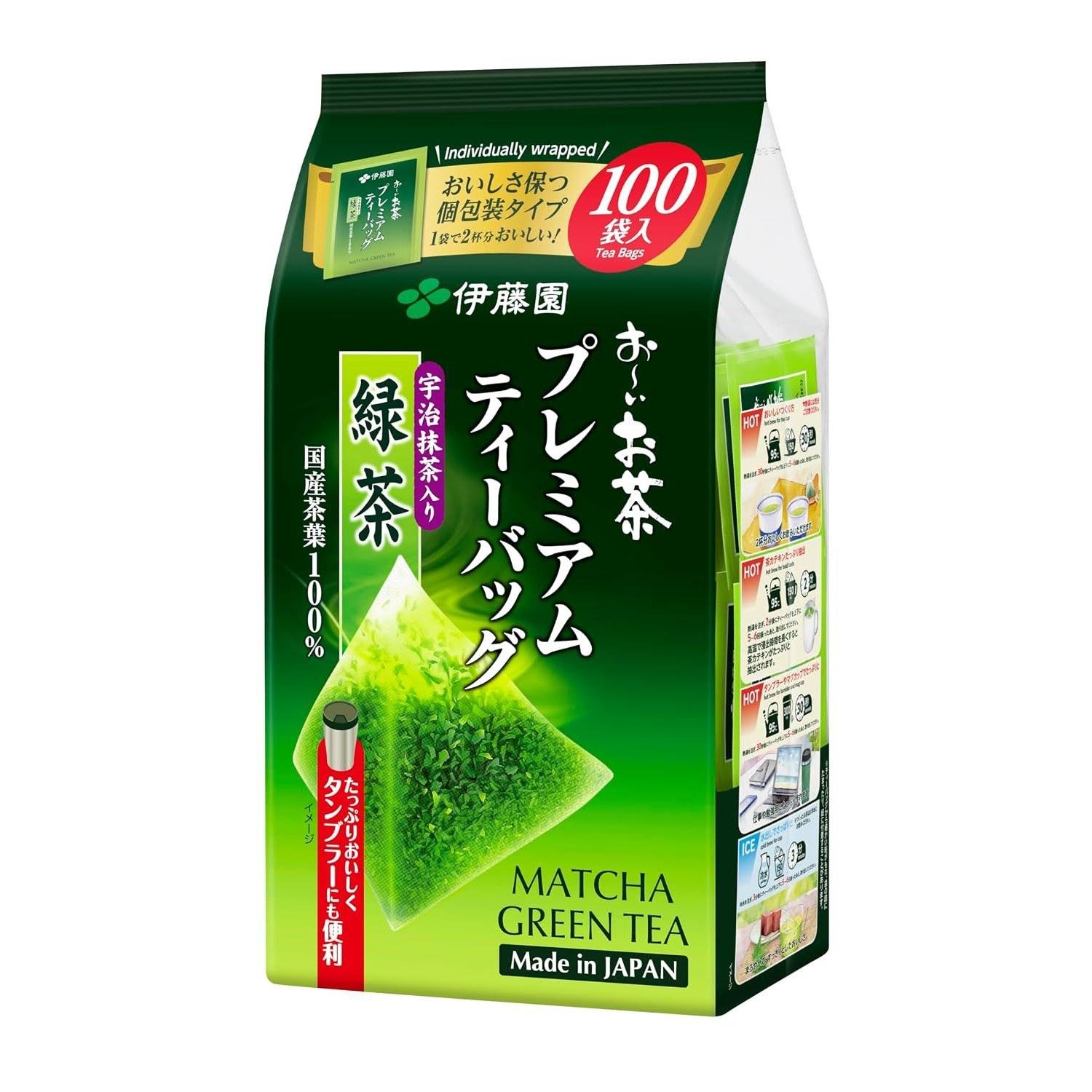 Ito En Oi Ocha Premium Tea Bags Matcha Green 1.8g100