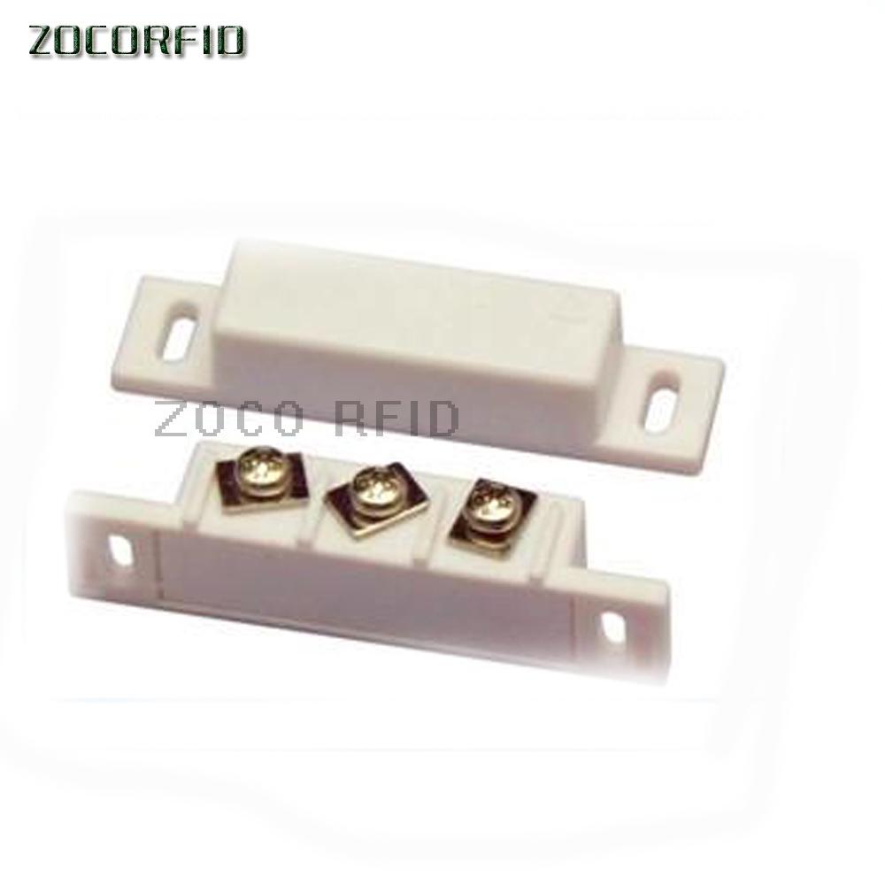 10pairs/lot NC NO Magnetic Contact Switch Door Sensor Wired Metal Roller Shutter Door Home Alarm System 10 pairs white